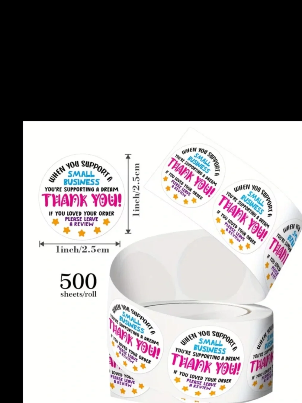 500pcs “Thank You